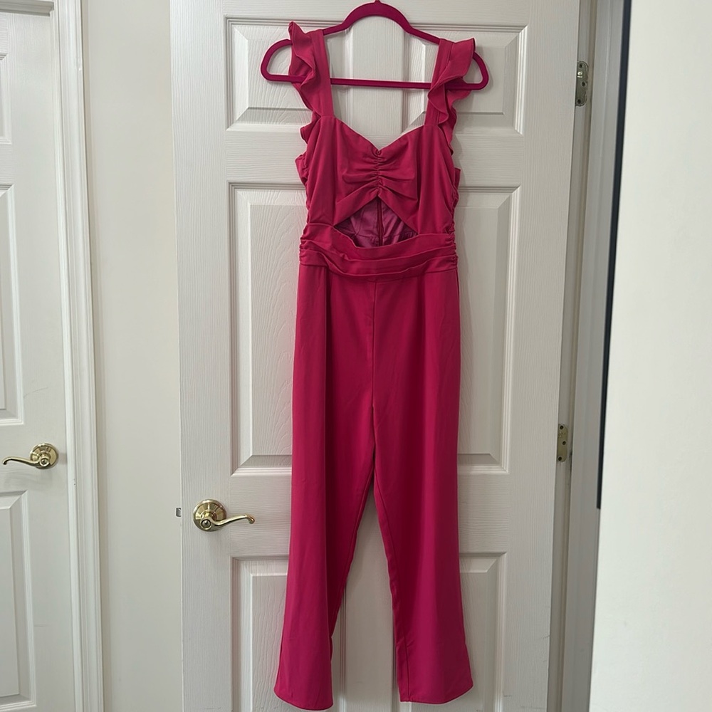 Lovers + Friends - Knox Jumpsuit in Hot Pink - women’s size small